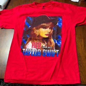 Taylor Swift Red Tour t shirt. With Ed Sheeran and tour dates.